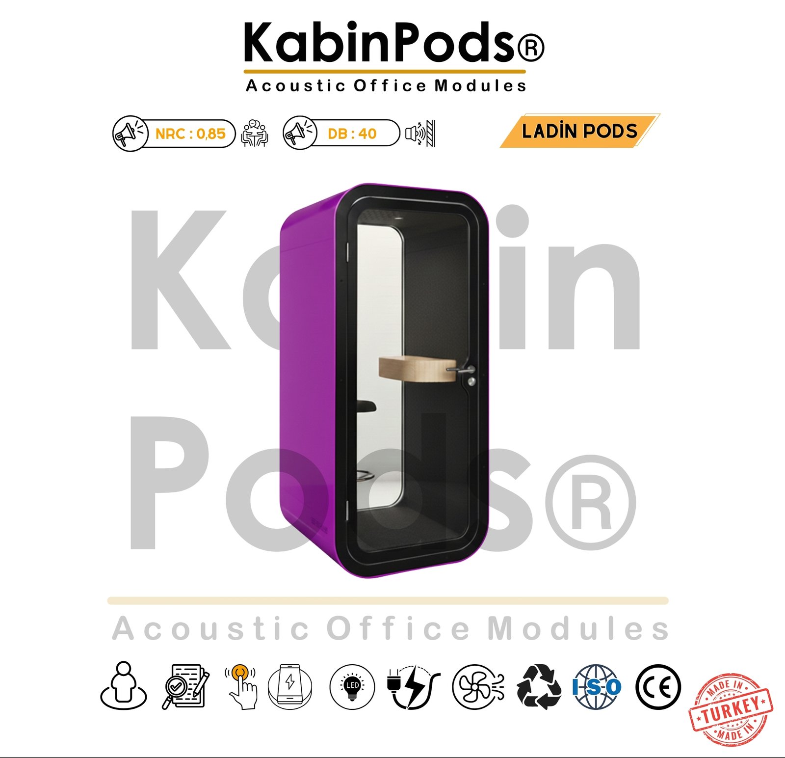 Akustik Telefon Kabini Detay - 30. Görsel - Ses Yalıtım Teknolojisi